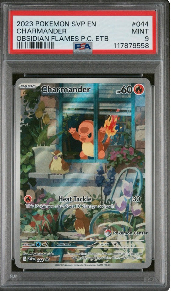 2023 Obsidian Flames Pokemon Center Charmander Promo PSA 9 #044