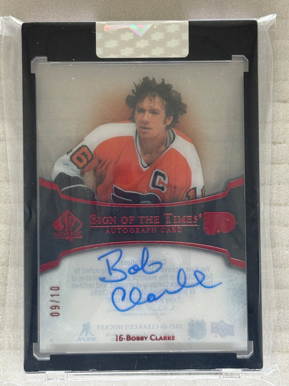 2025-26 Clear Cut Sign Of The Times Bobby Clarke /10