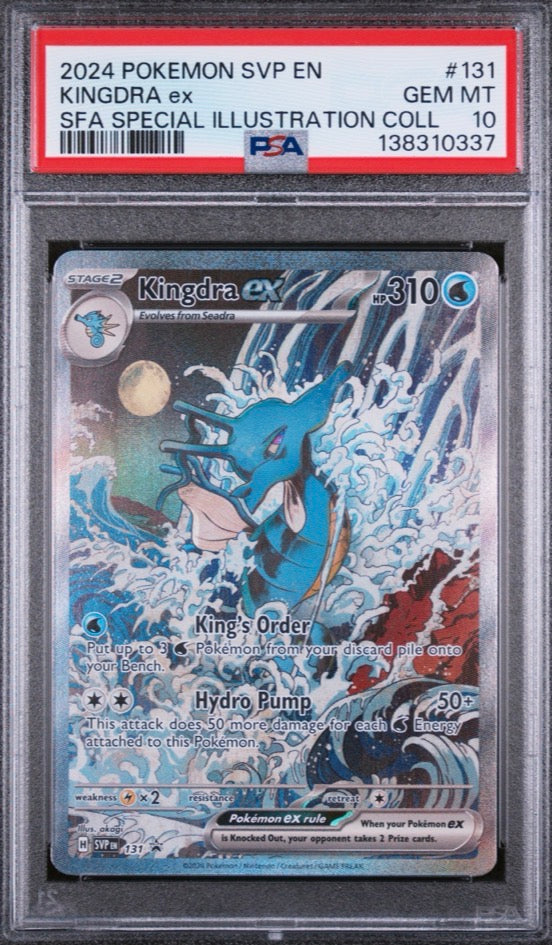 PSA 10 Kingdra ex Special Illustration Promo 2024 Pokemon Card #131