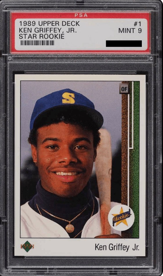 1989 Upper Deck Star Rookie Ken Griffey Jr #1 (RC) PSA 9