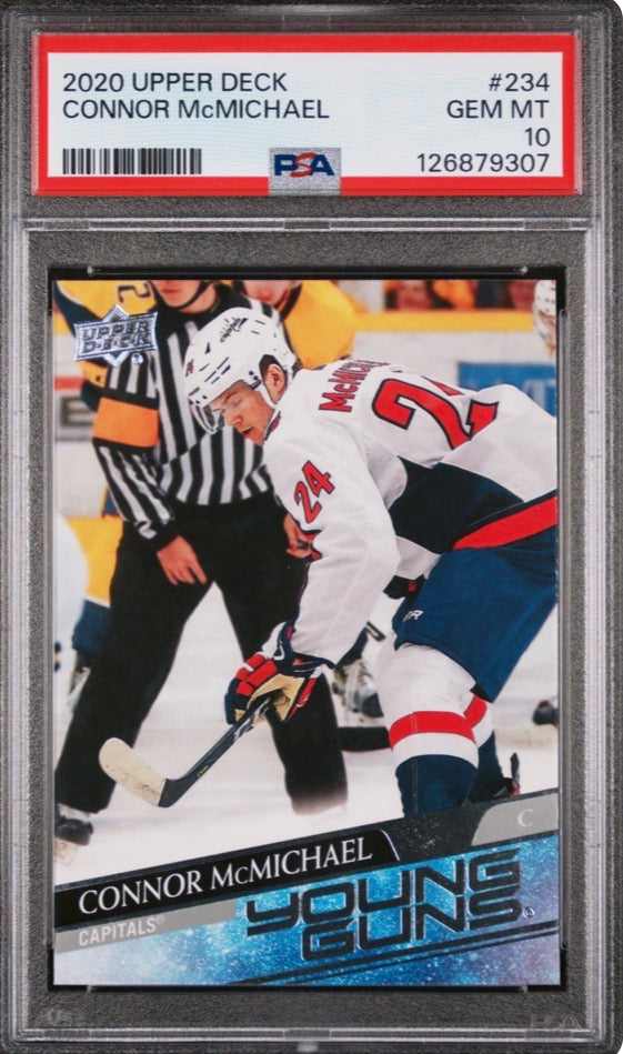 2020-21 Upper Deck Series 1 Young Guns Connor McMichael PSA 10