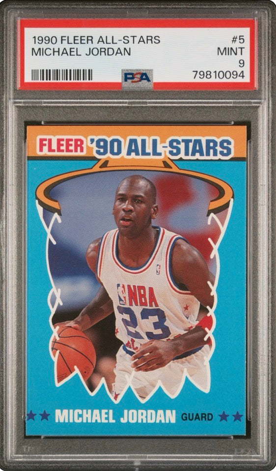 1990 Fleer All-Stars Michael Jordan PSA 9