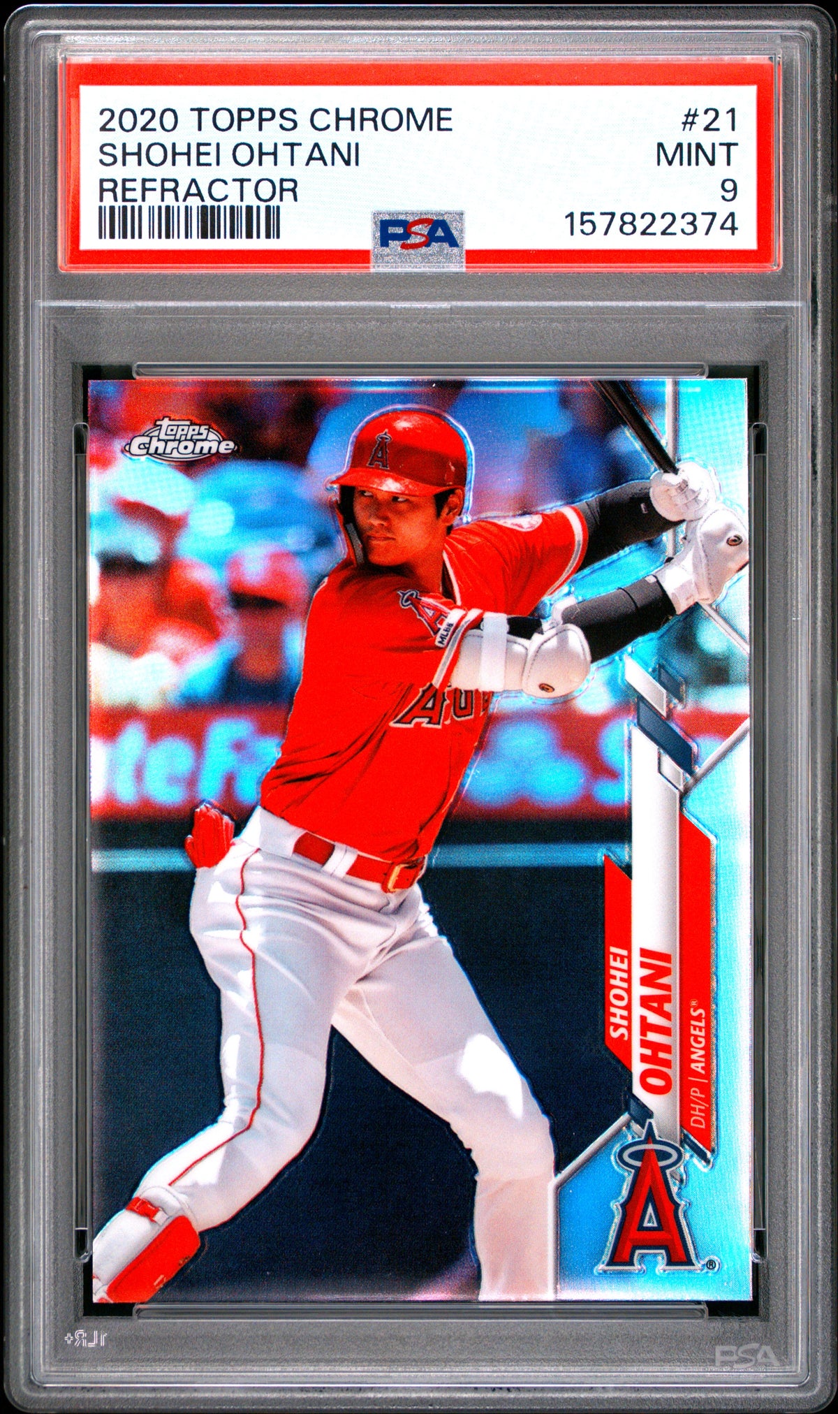 2020 Topps Chrome Refractor Shohei Ohtani #21 PSA 9