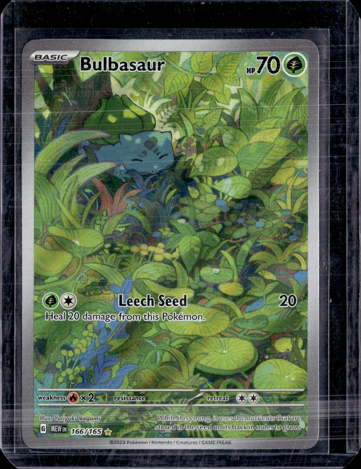 2023 Scarlet & Violet 151 Bulbasaur Illustration Rare (b)