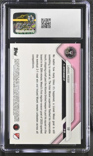 Lionel Messi 2025 Topps Now MLS #19 (CGC 10)