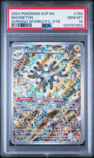 Magneton 159 Surging Sparks Pokémon Center Promo Foil PSA 10