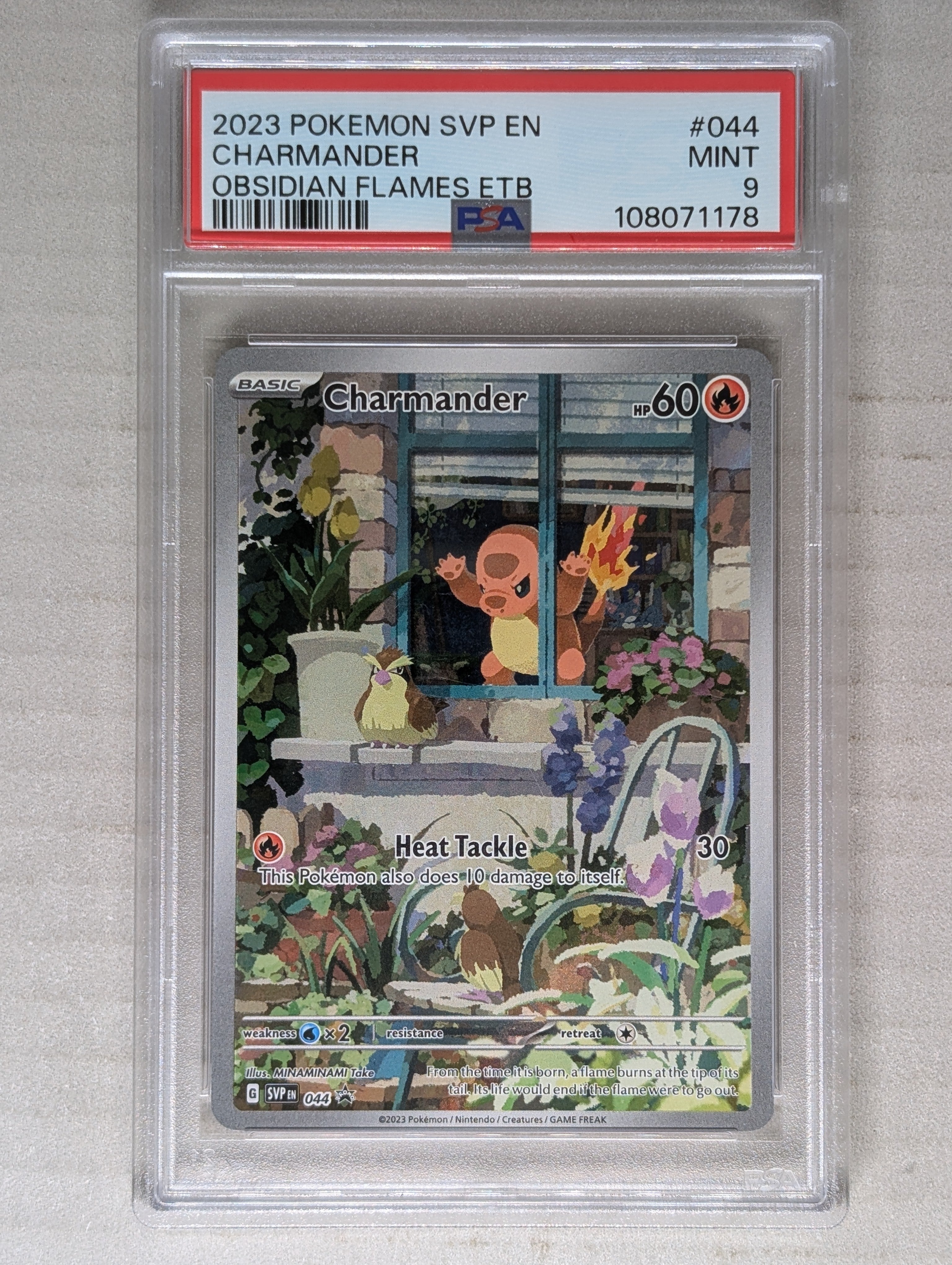 2023 Scarlet & Violet Promo Charmander Holo PSA 9