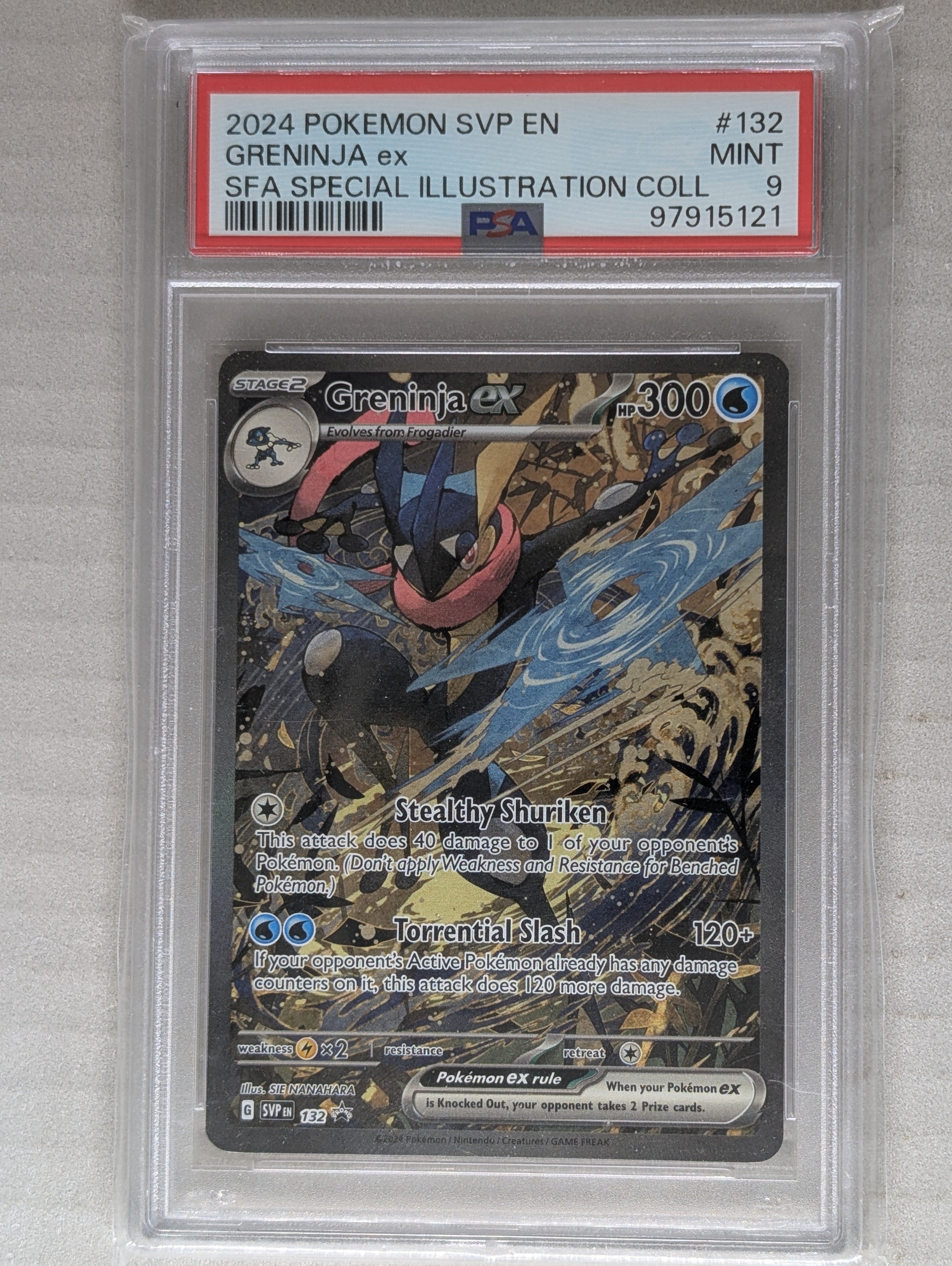 2024 Scarlet & Violet Promo Greninja ex PSA 9