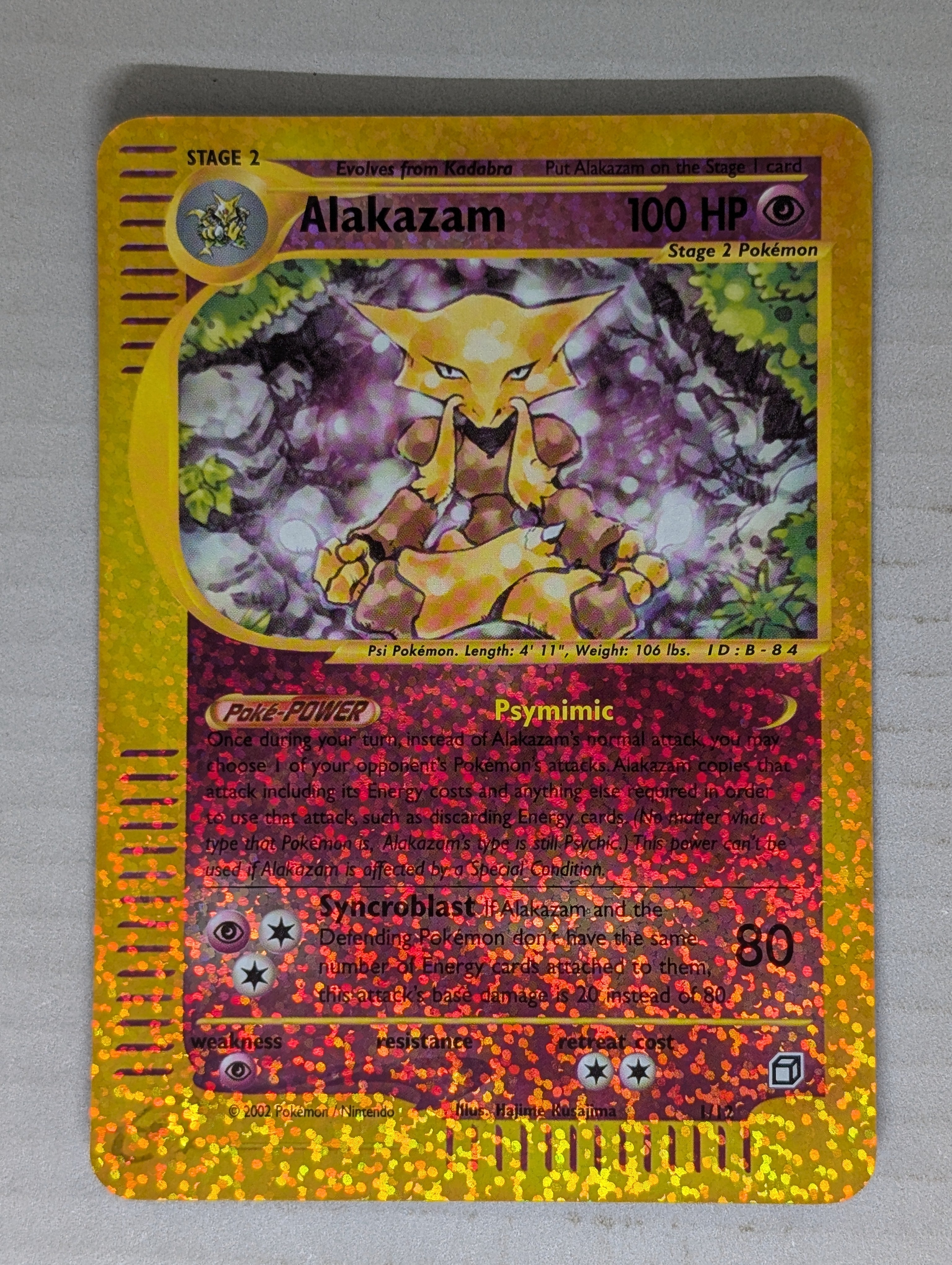 2002 Promo Alakazam (Box Topper)