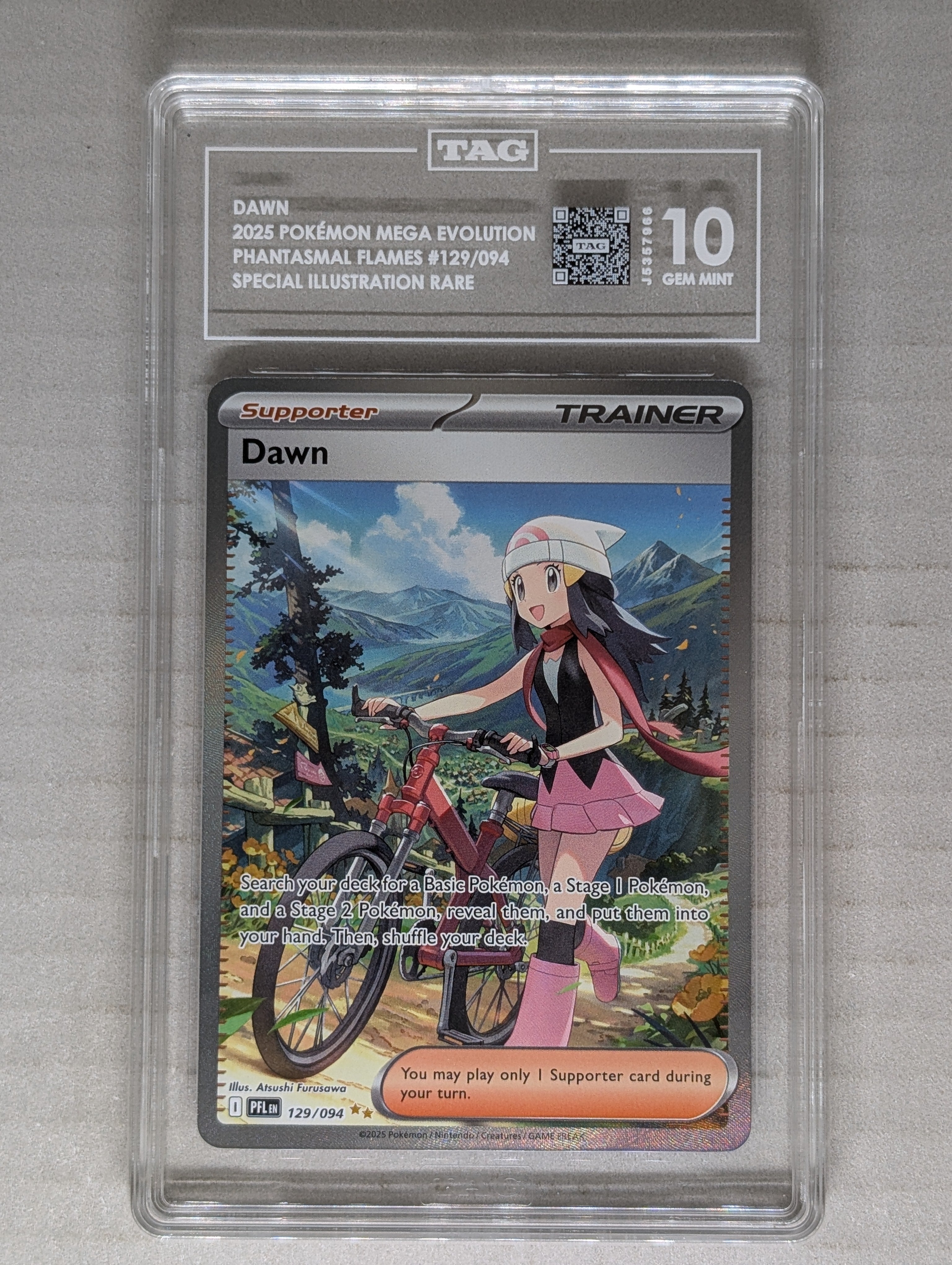 2025 Phantasmal Flames Dawn Special Illustration Rare Tag 10