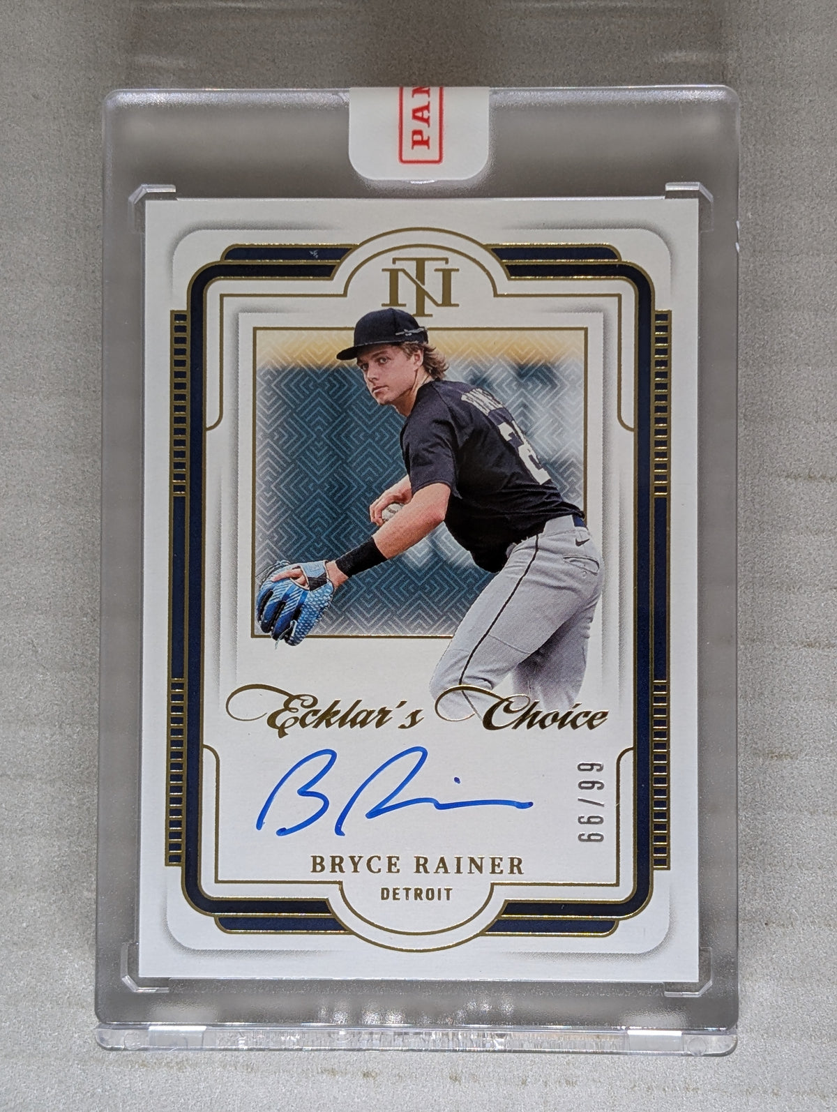 2025 Panini National Treasures Ecklar’s Choice Bryce Rainer Auto /99