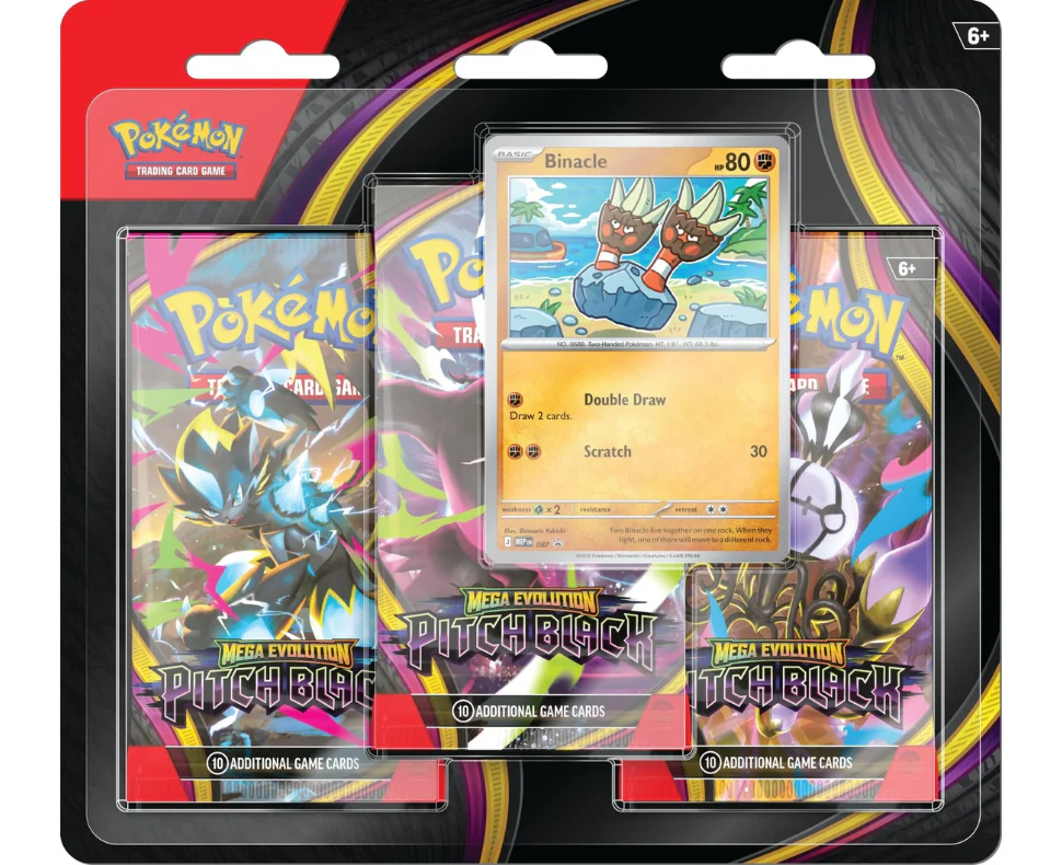 2026 Mega Evolution Pitch Black 3-Pack Blister