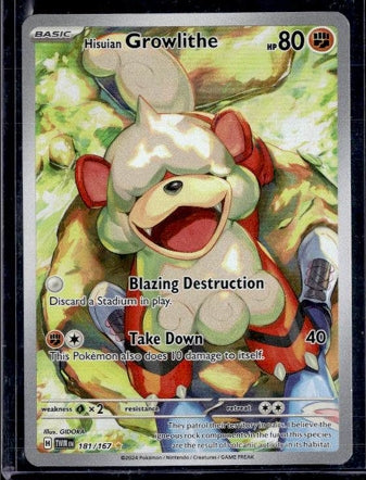 2024 Twilight Masquerade Hisuian Growlithe IR