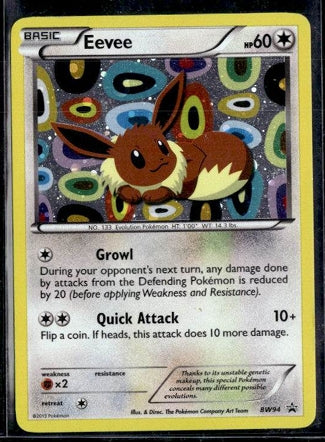 2013 Sylveon Collection Black Star Promo Eevee Holo Rare