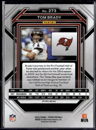 2022 Panini Black & White Checker Refractor Tom Brady