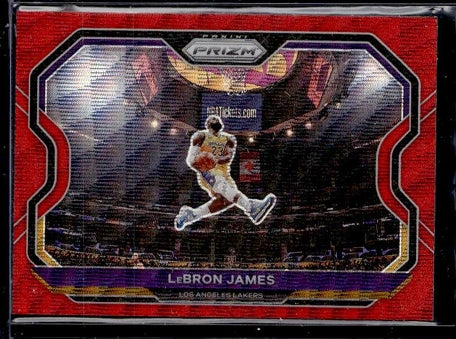 2020-21 Panini Prizm Red Wave Lebron James "Kobe Tribute Dunk"