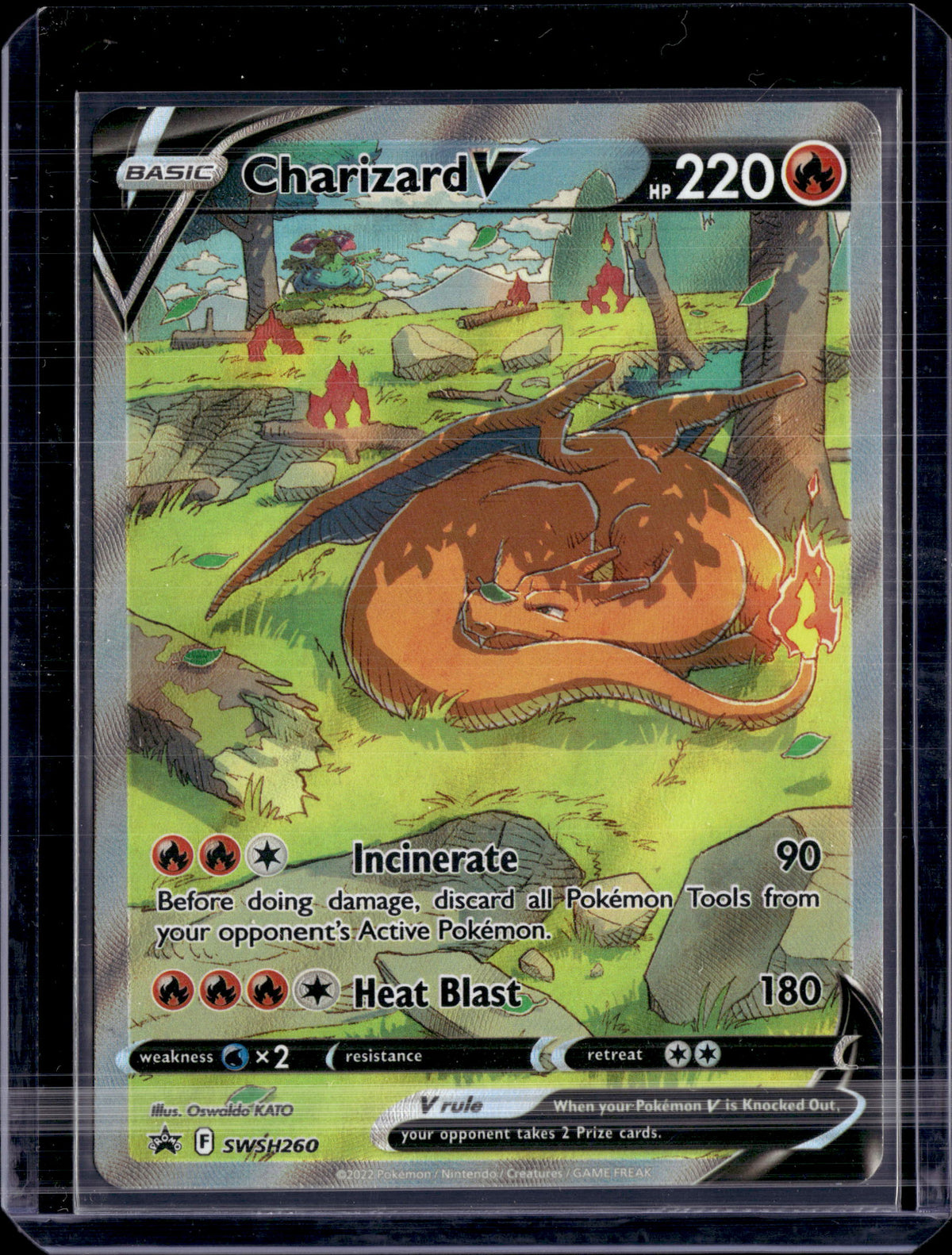 2022 Sword & Shield Promo Charizard V Holo SWSH260