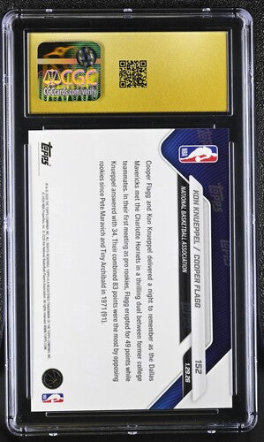 2025-26 Topps Now Kon Knuppel Cooper Flagg Rookie CGC Pristine 10