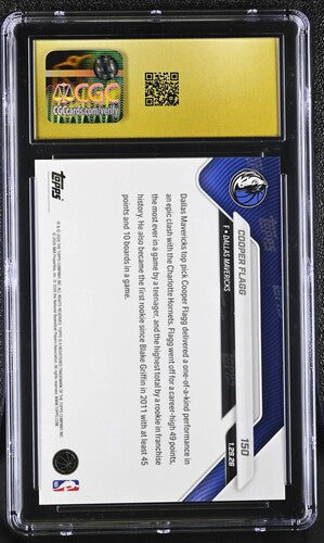 2025-26 Topps Now Cooper Flagg Rookie CGC Pristine 10 (b)