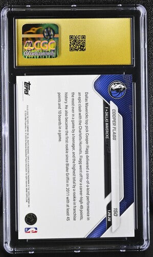2025-26 Topps Now Cooper Flagg Rookie CGC Pristine 10