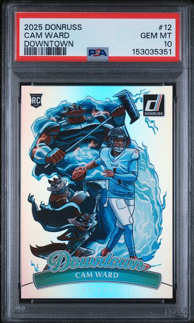 2025 Donruss Cam Ward Downtown PSA 10