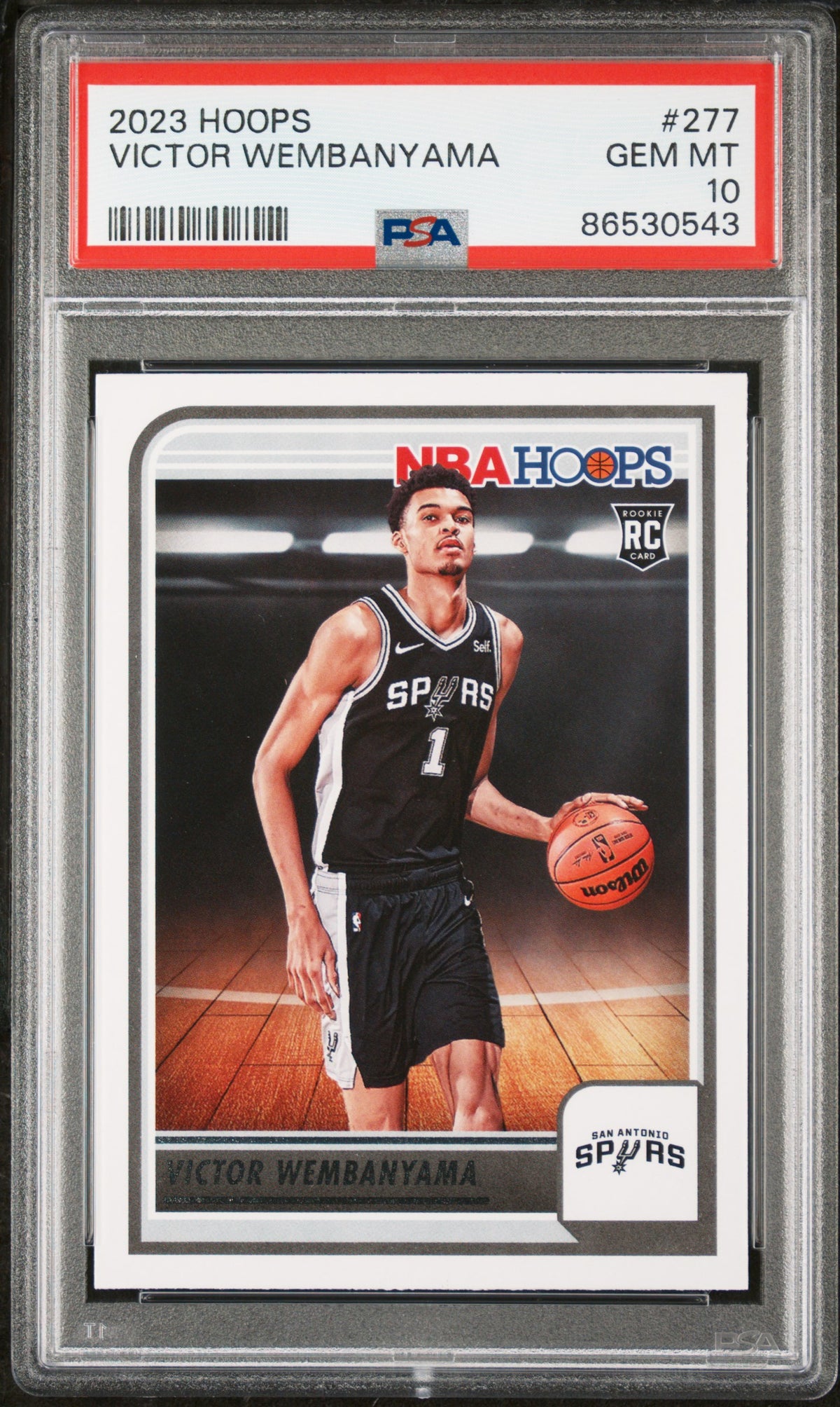2023-24 Panini NBA Hoops - Rookies Victor Wembanyama #277 (RC) Psa 10