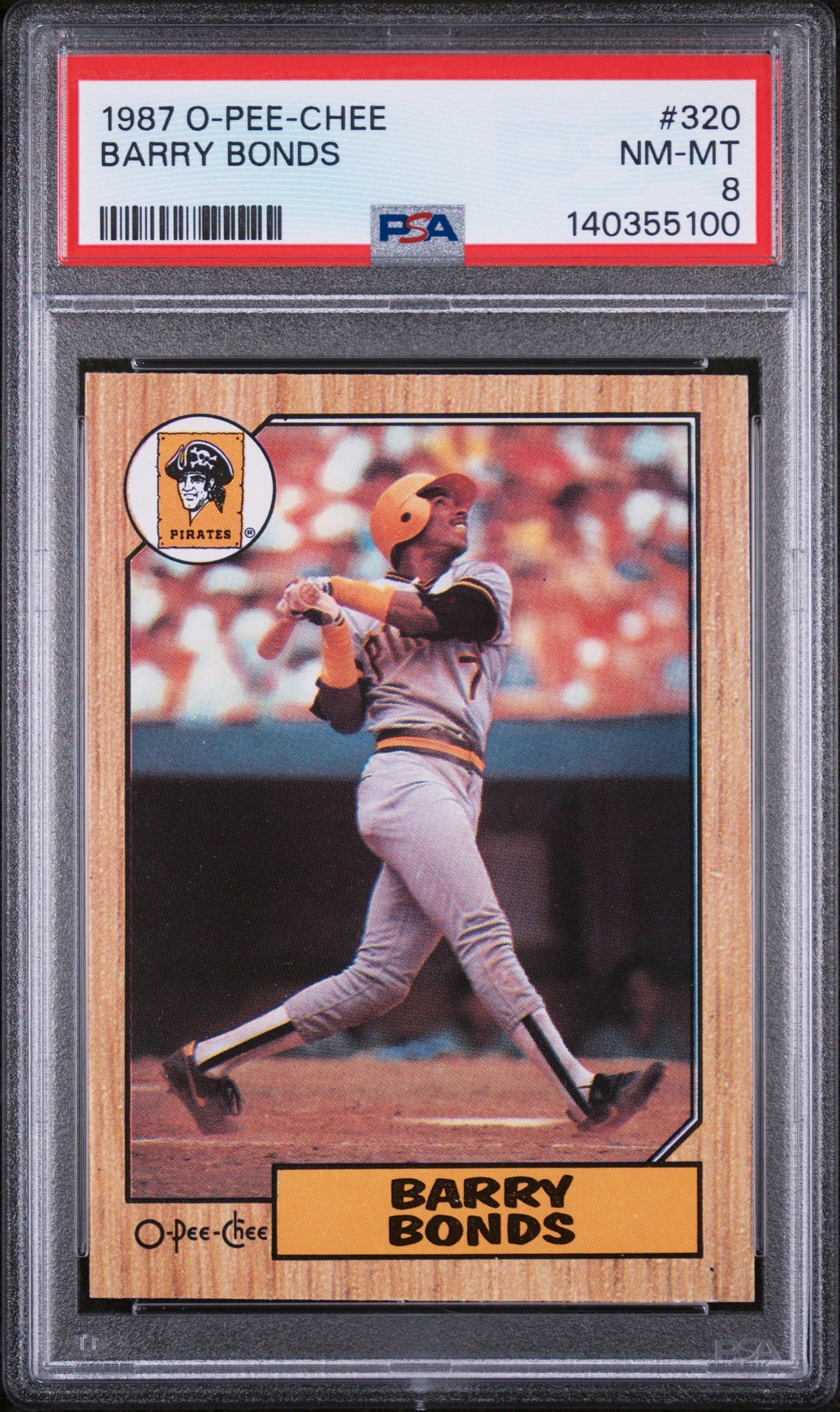 1987 O-Pee-Chee Barry Bonds Rookie RC #320  PSA 8