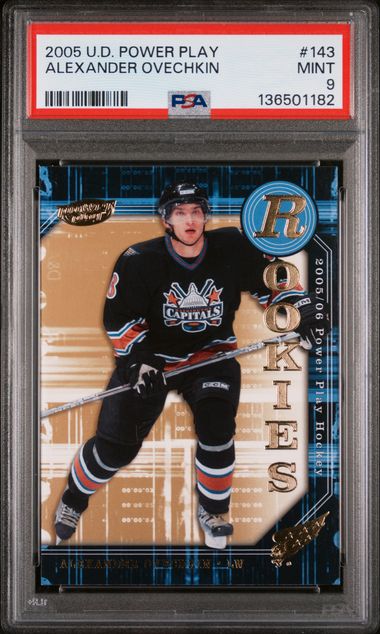 2005 UD Power Play Alexander Ovechkin PSA 9