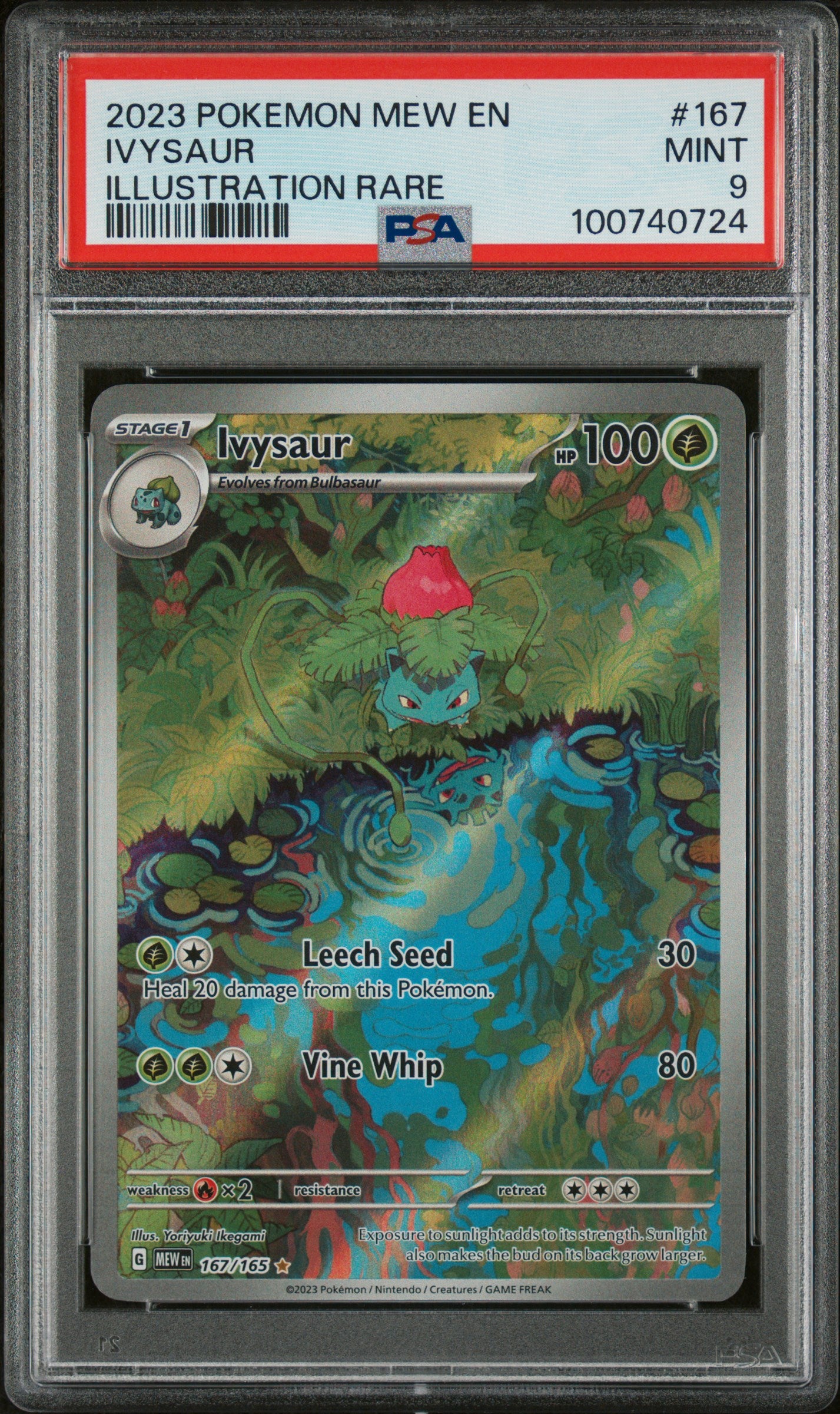 2023 Scarlet & Violet 151 Ivysaur IR PSA 9