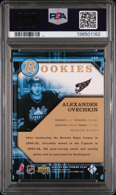 2005 UD Power Play Alexander Ovechkin PSA 9