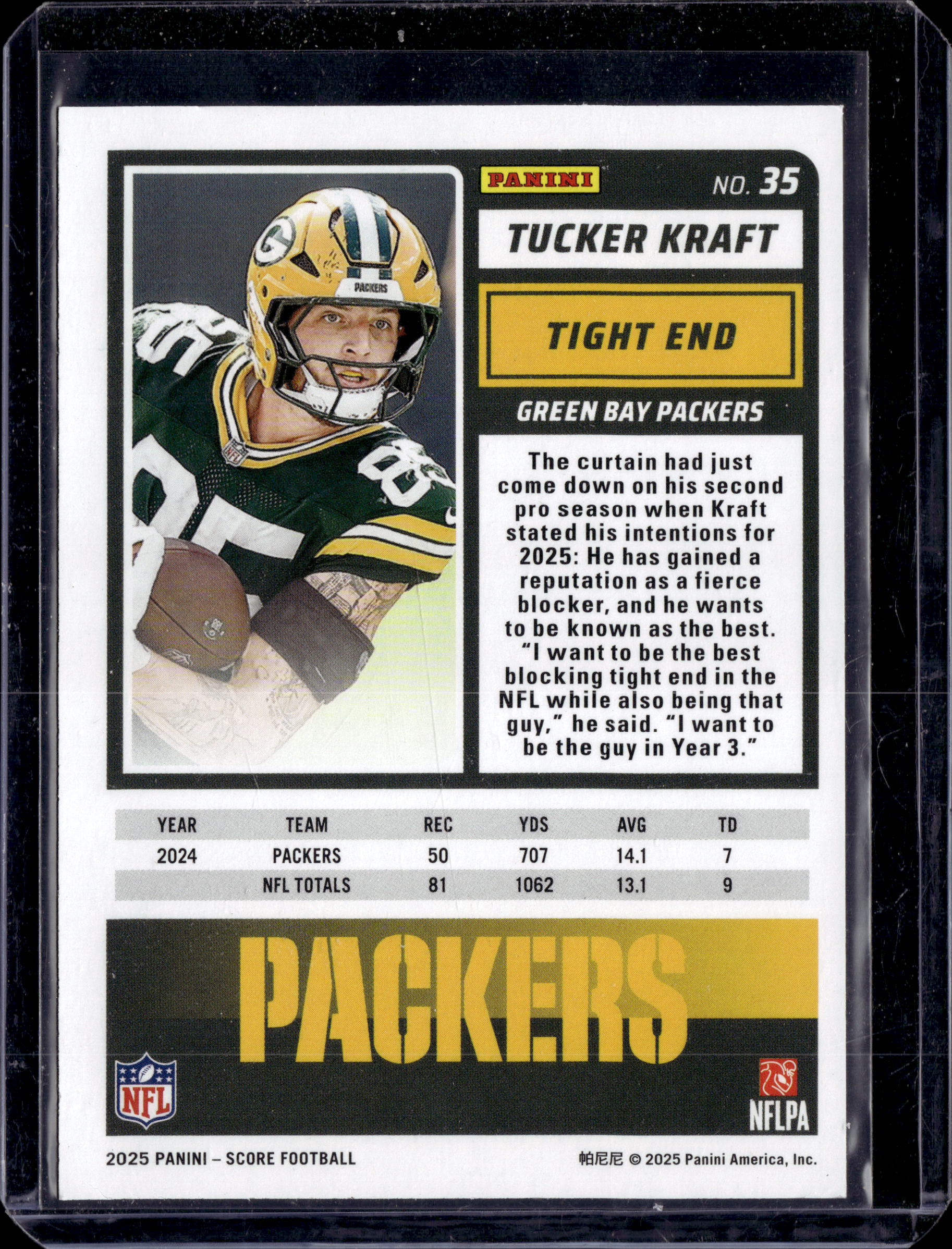 2025 Panini Score Tucker Kraft Extraterrestrial