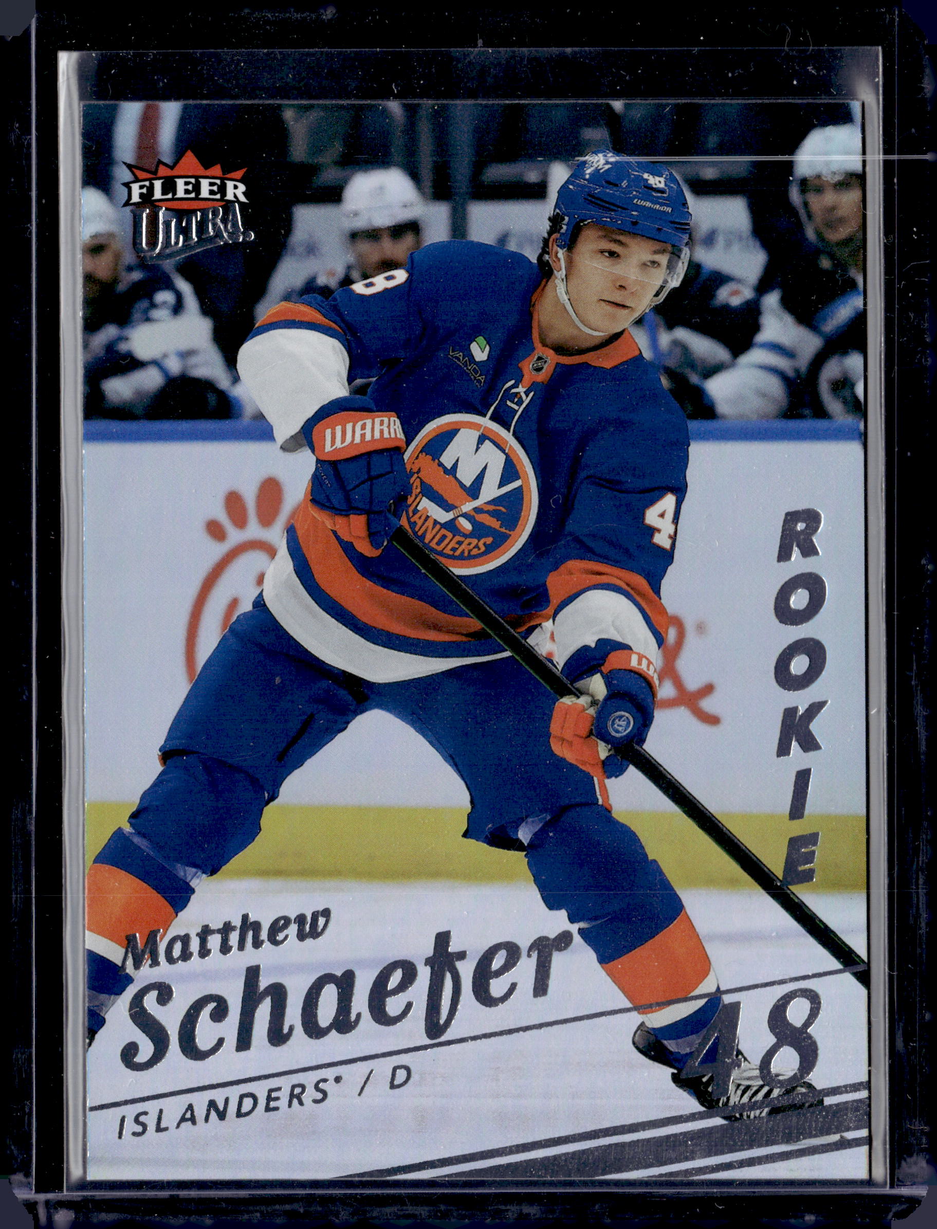 2025-26 Fleer Ultra #164 Matthew Schaefer RC Rainbow Foil