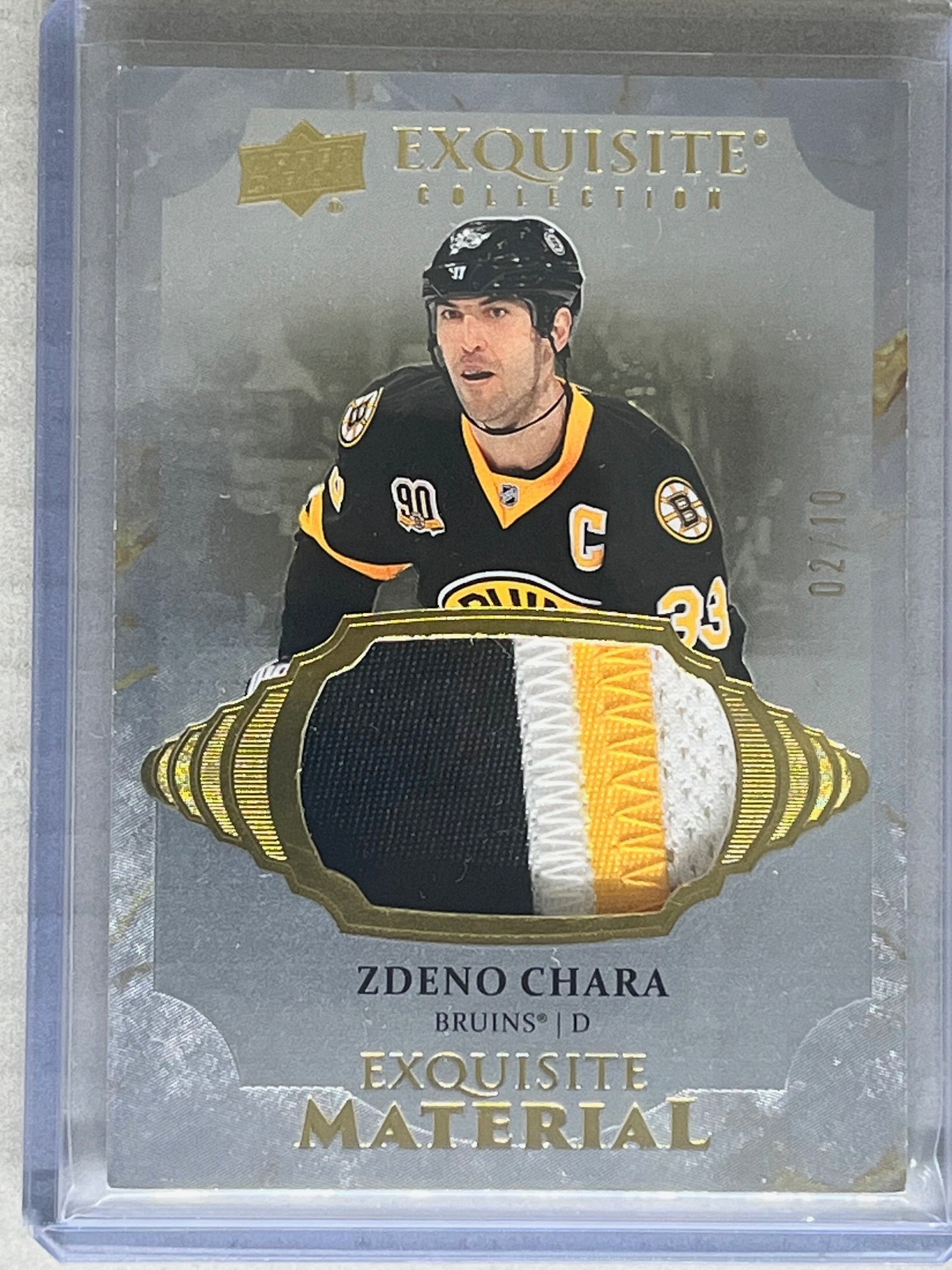 2025-26 Upper Deck Exquisite Zdeno Chara Material Patch 02/10
