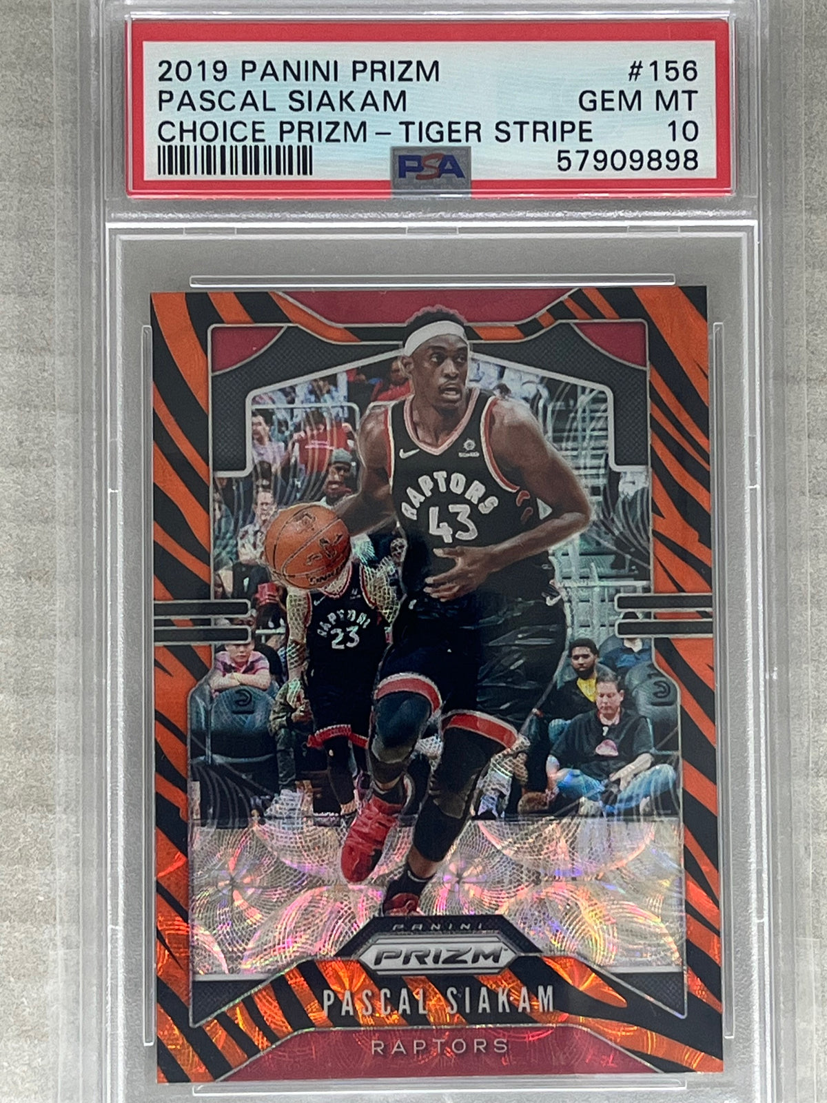 2019-20 Panini Prizm Pascal Siakam Tiger Stripe Choice
