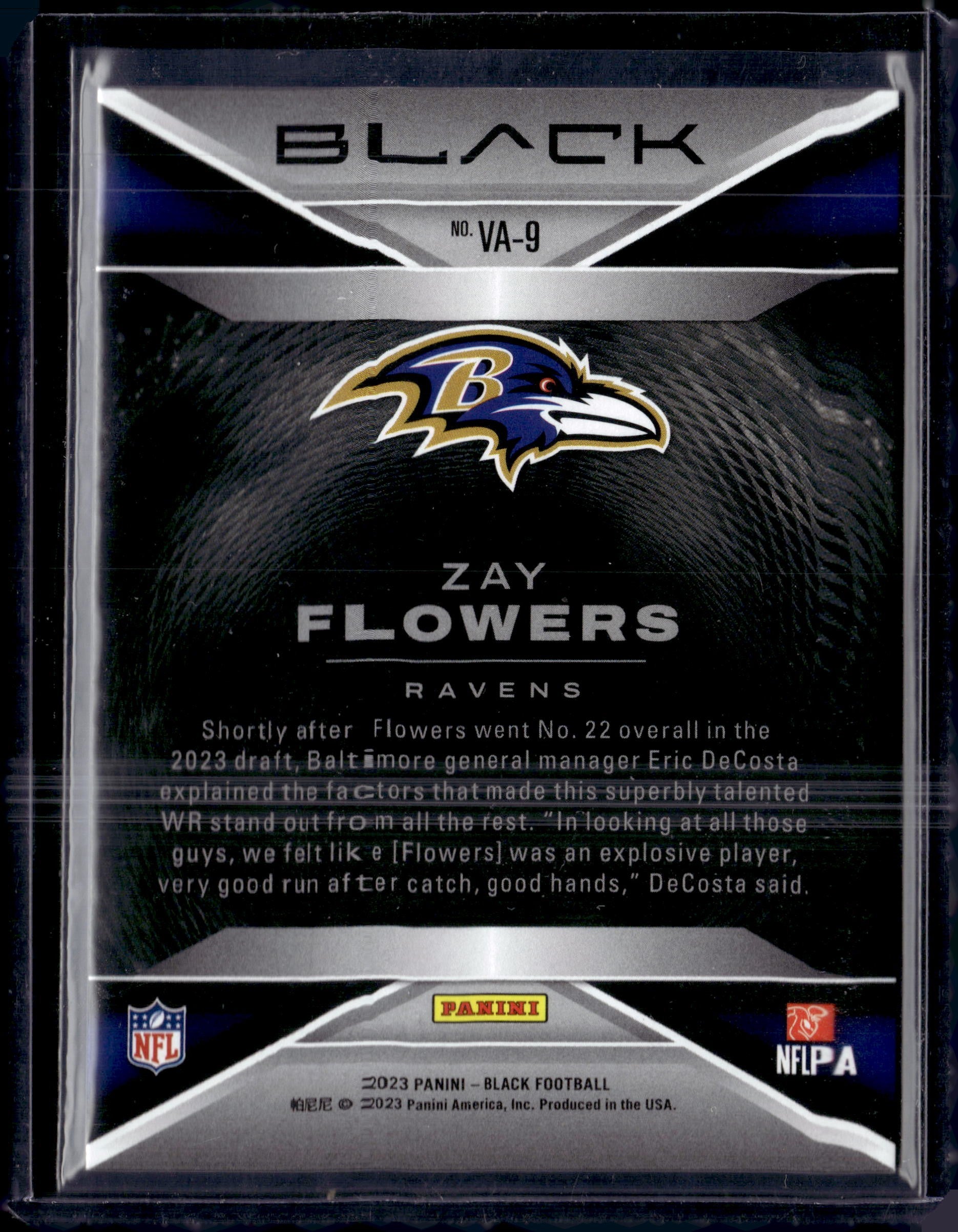 2023 Panini Black Zay Flowers Vanta