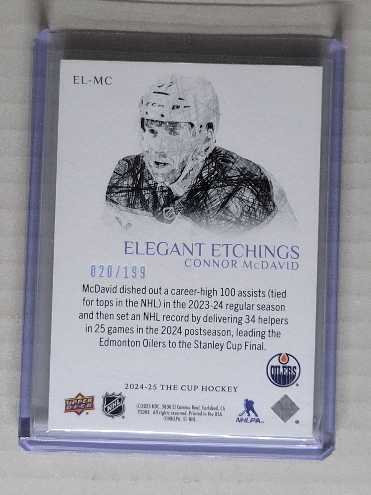 2024-25 The Cup Connor McDavid Elegant Etchings /199