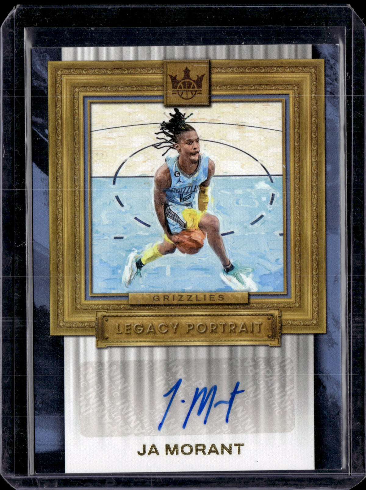 2023-24 Panini Court Kings Ja Morant Legacy Portrait Auto 62/75