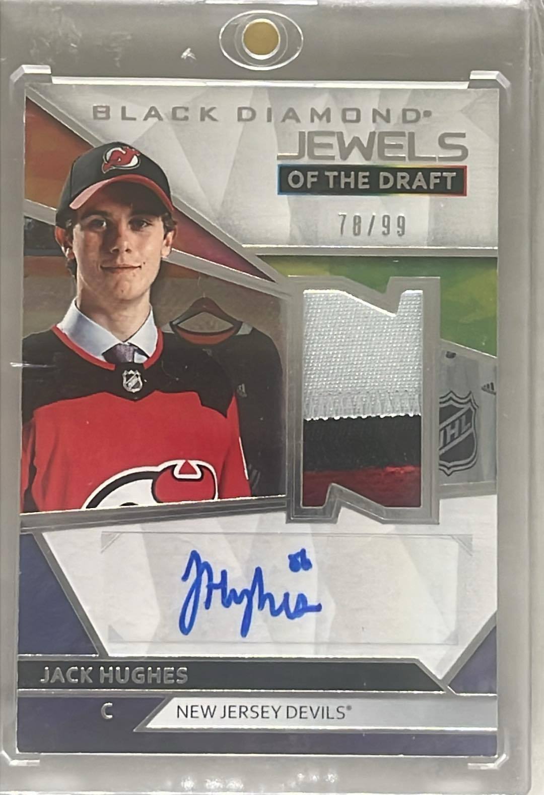 2019-20 Black Diamond Jack Hughes Jewels of the Draft /99