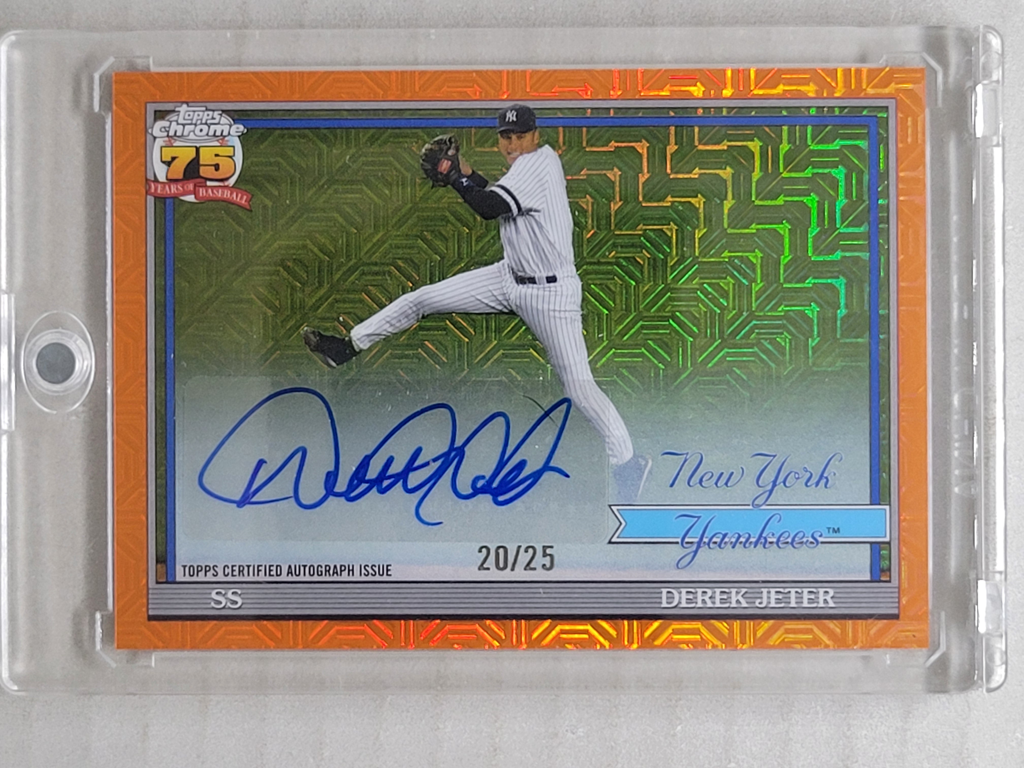 2026 Topps Derek Jeter Orange Mojo Autograph /25