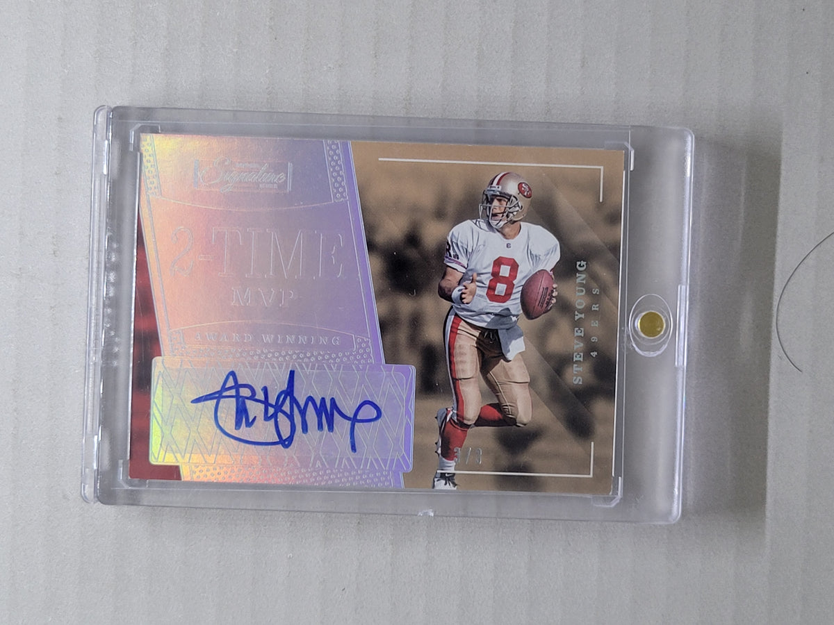 2016 Panini Donruss Signature Series Steve Young Auto /3