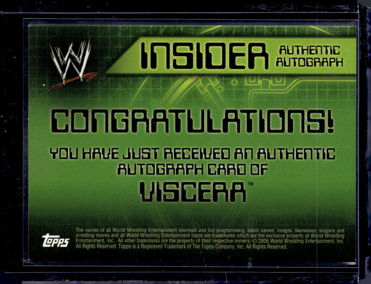 2006 Topps WWE Insider Authentic Autographs Viscera/Big Daddy V