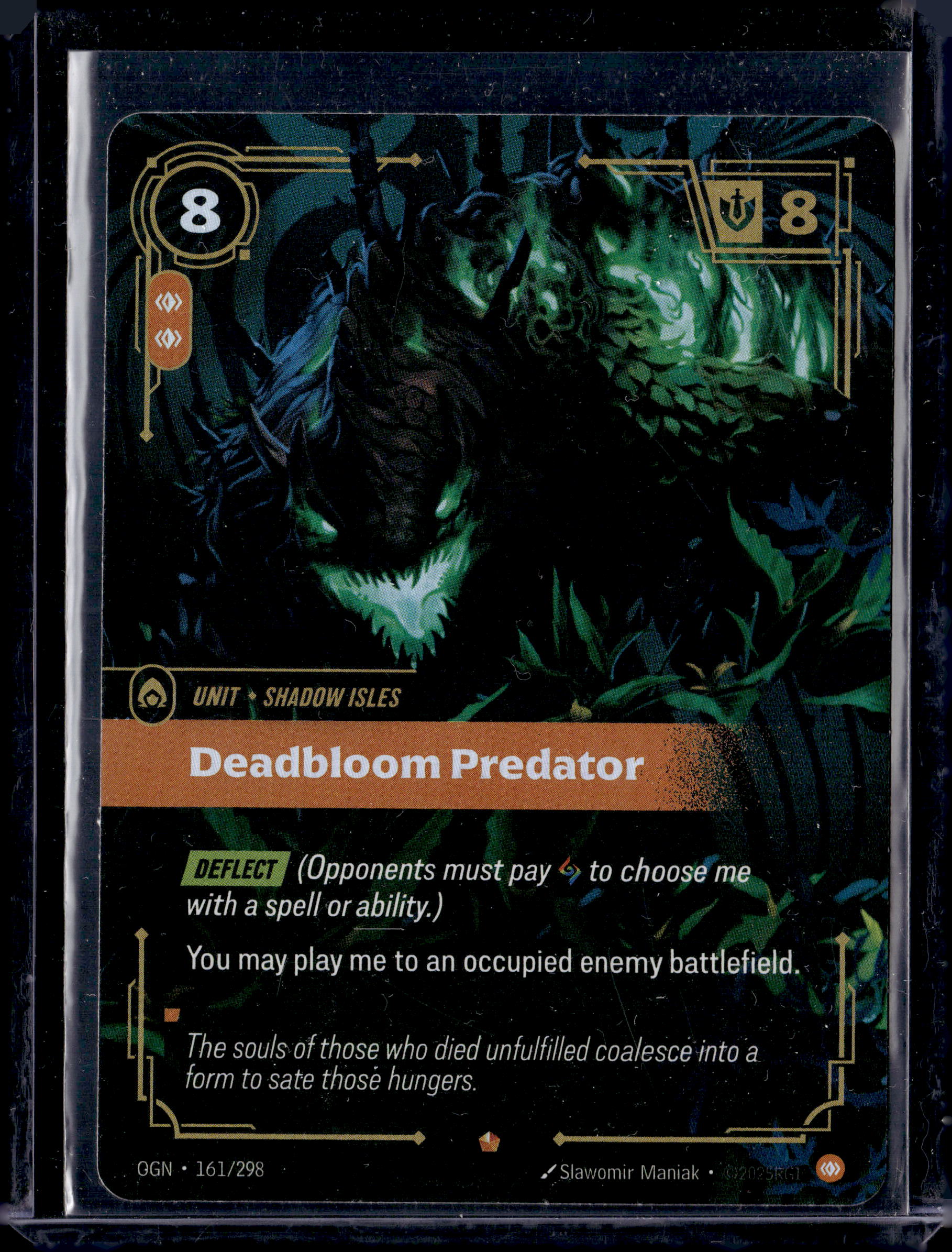 League of Legends Riftbound Origins Deadbloom Predator Epic 161/298 NM