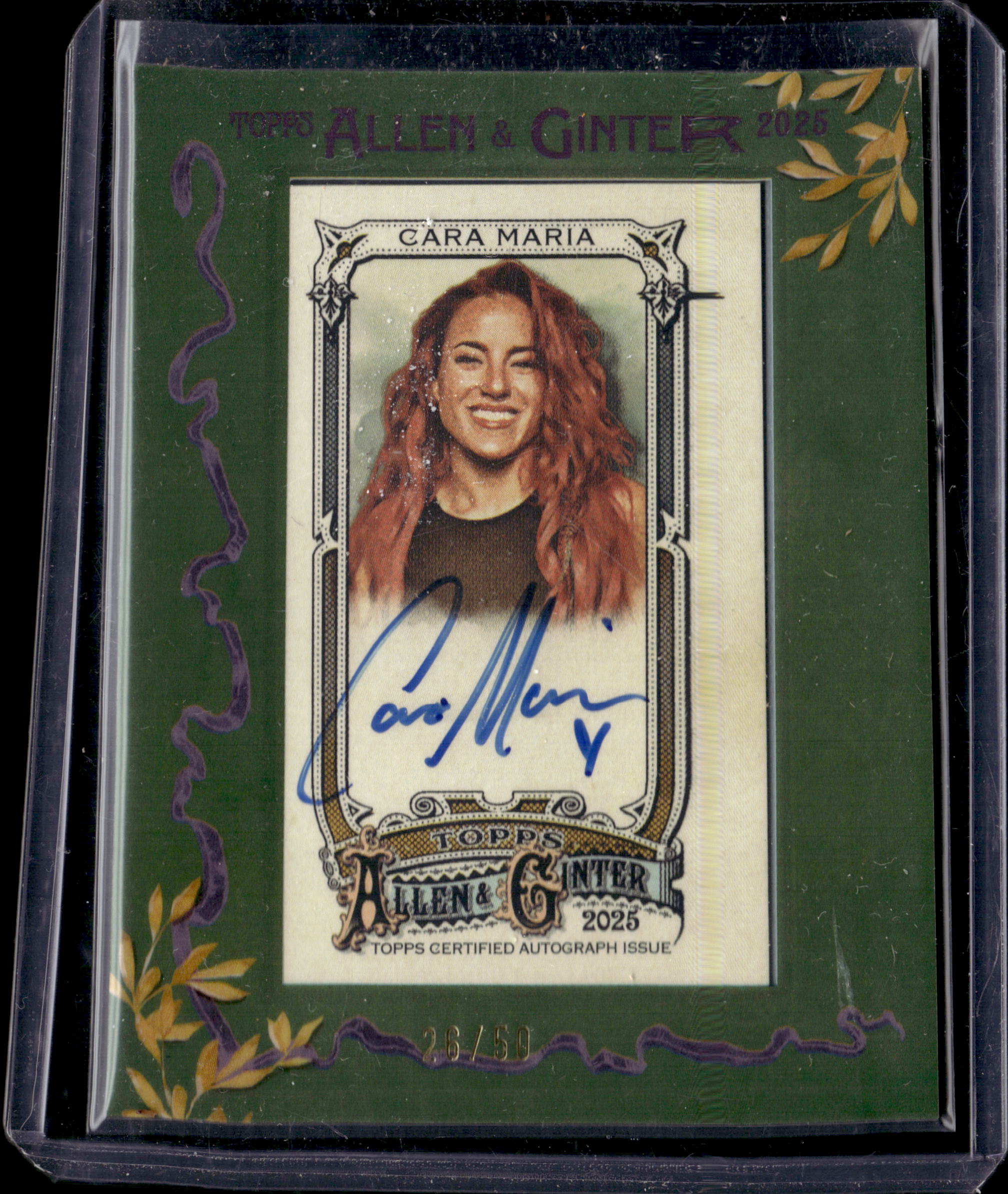Cara Maria Topps Allen & Ginter 2026 Green /50