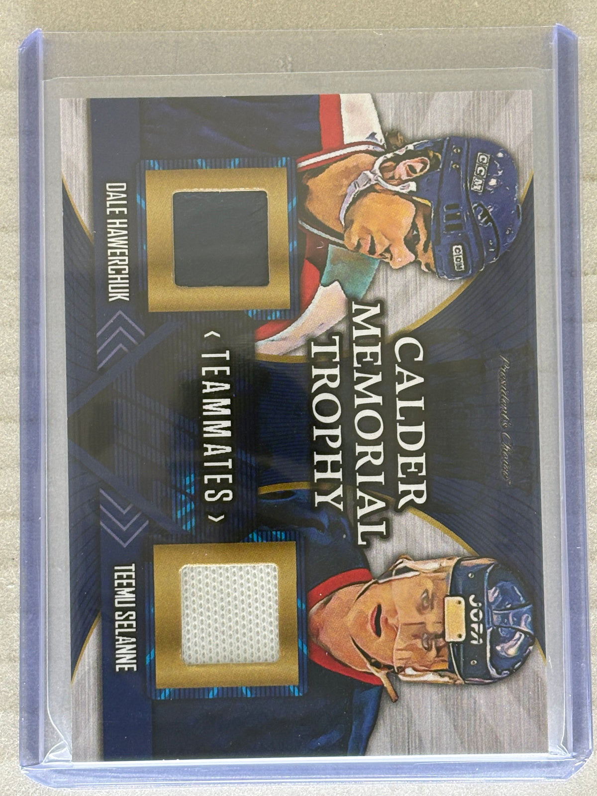 2025 President's Choice Calder Memorial Trophy Teammates Hawerchuk & Selanne 4/5