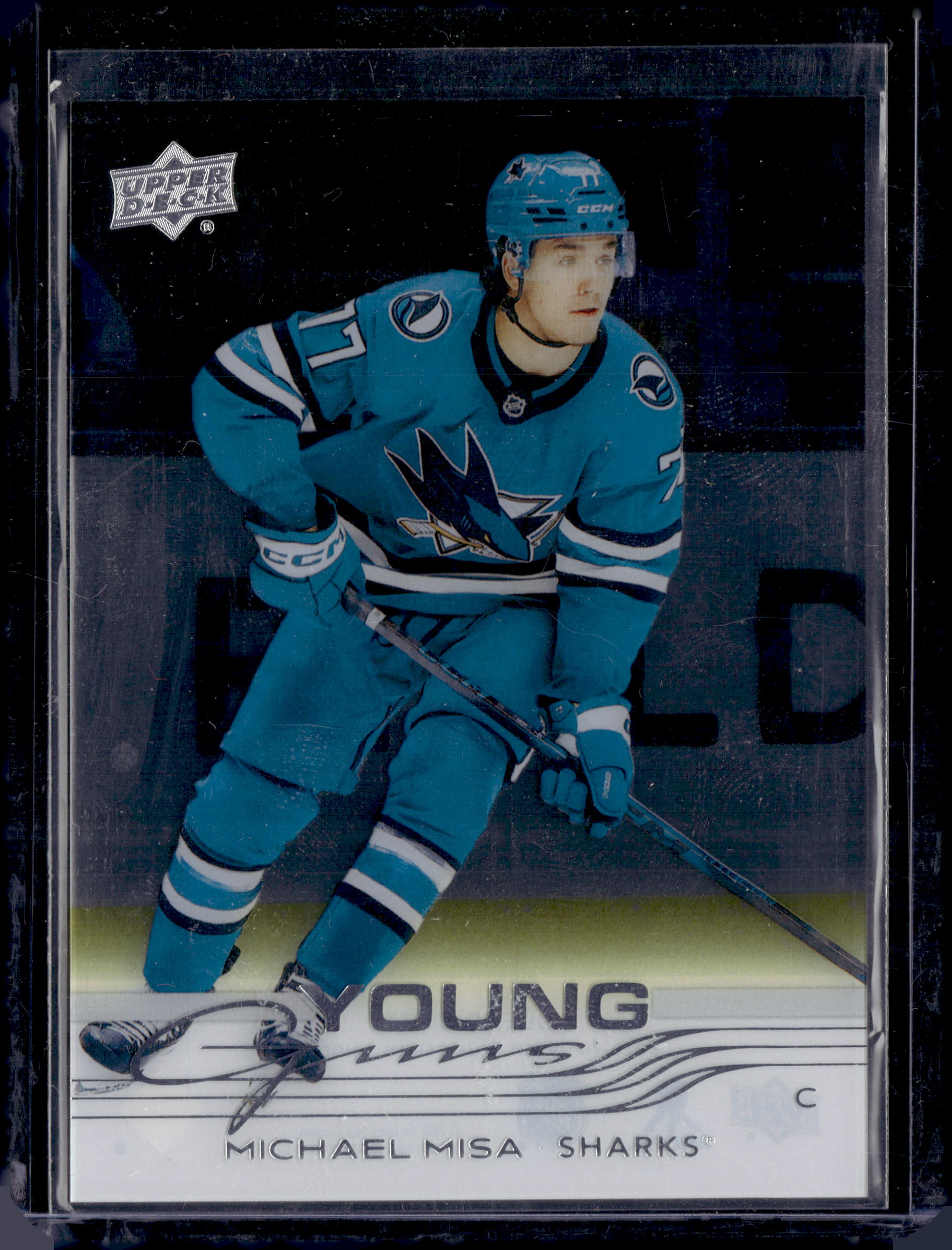 2025-26 UD Series 2 Clear Cut Young Guns Michael Misa #487