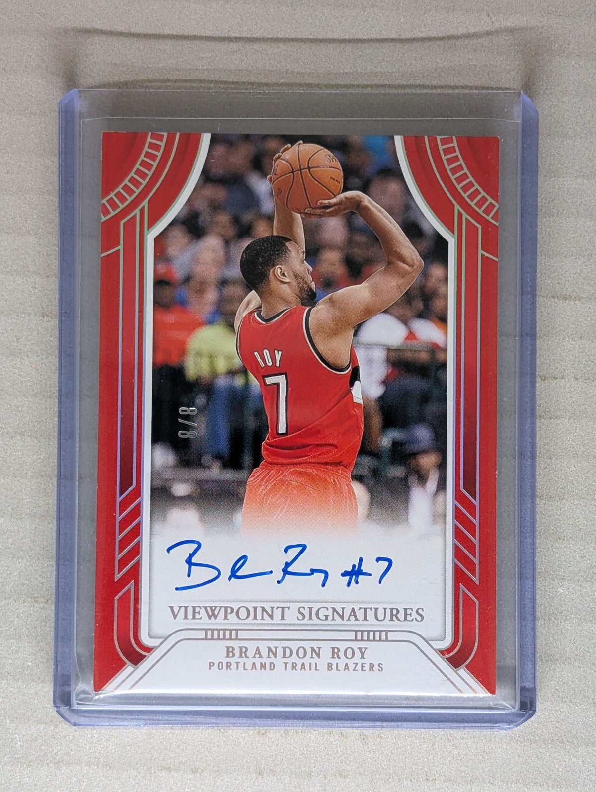 2024-25 Panini National Treasures Brandon Roy Viewpoint Signatures 8/8