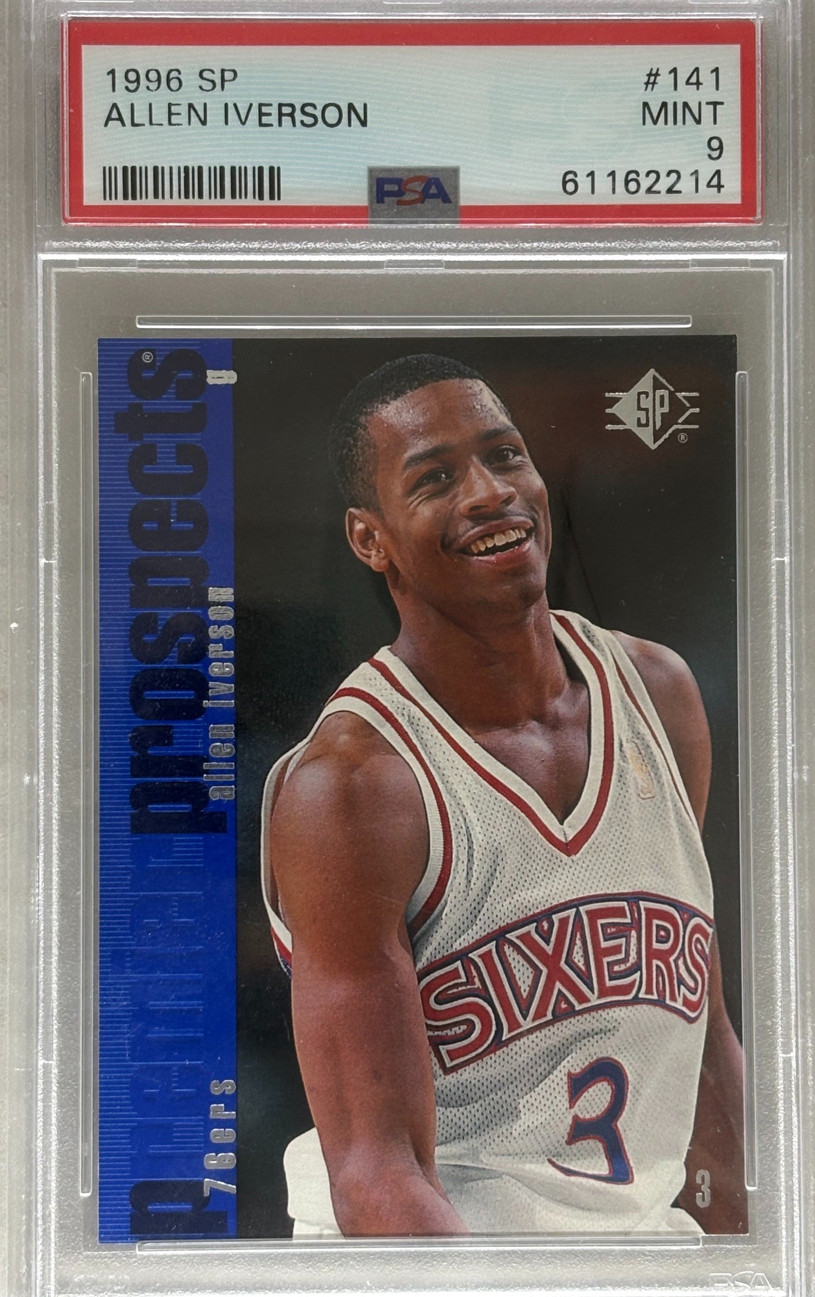1996 Upper Deck SP Allen Iverson #141 PSA 9