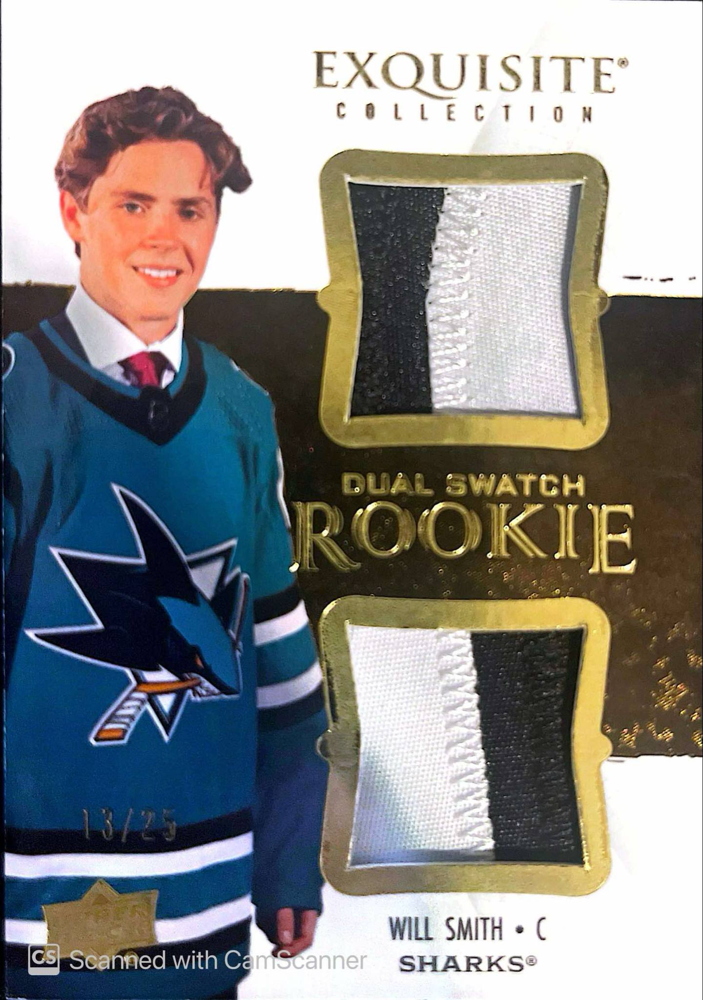24-25 Black Diamond Exquisite Collection Dual Swatch Will Smith Rookie Patch /25