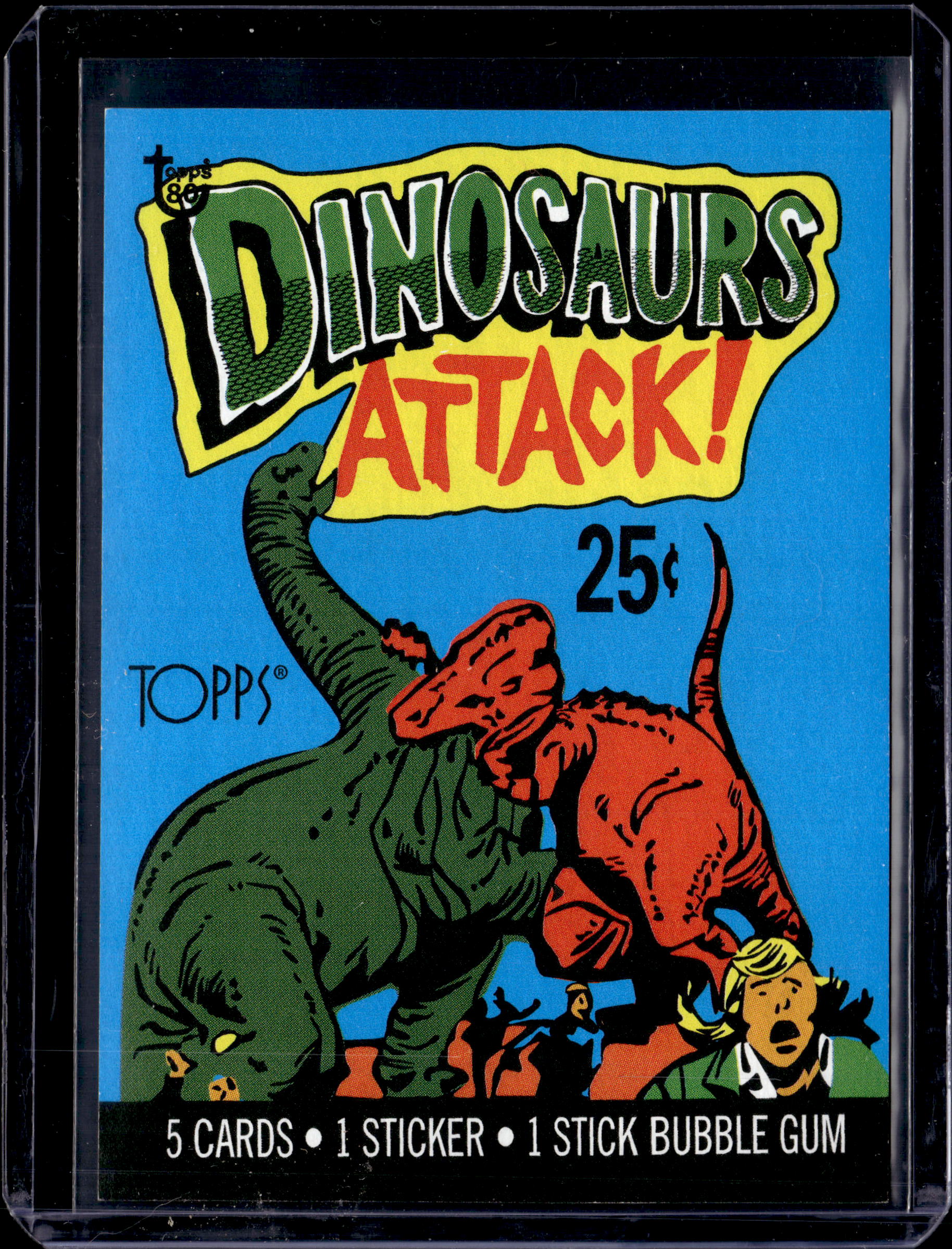 2018 Topps 80th Anniversary Wrapper Art #24 Dinosaurs Attack!