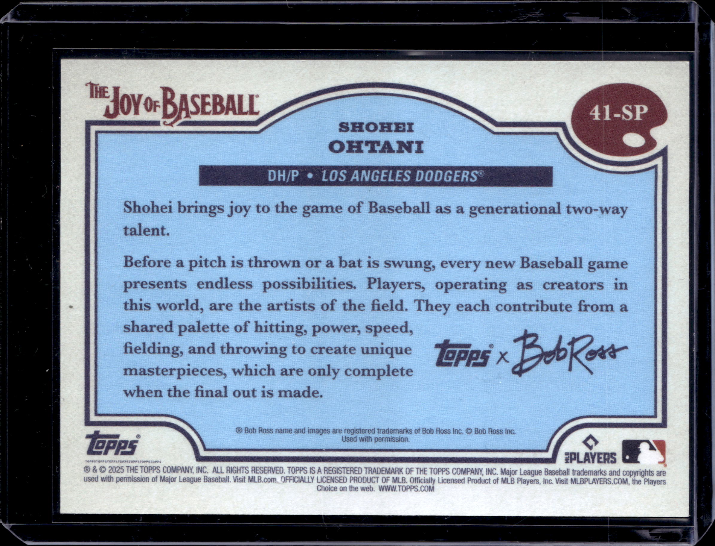 2025 Topps X Bob Ross the Joy of Baseball Shohei Ohtani #41-SP